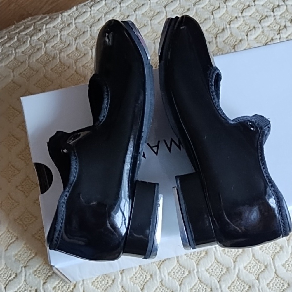 Weissman Black Ribonnette Tap Shoes - Picture 7 of 9
